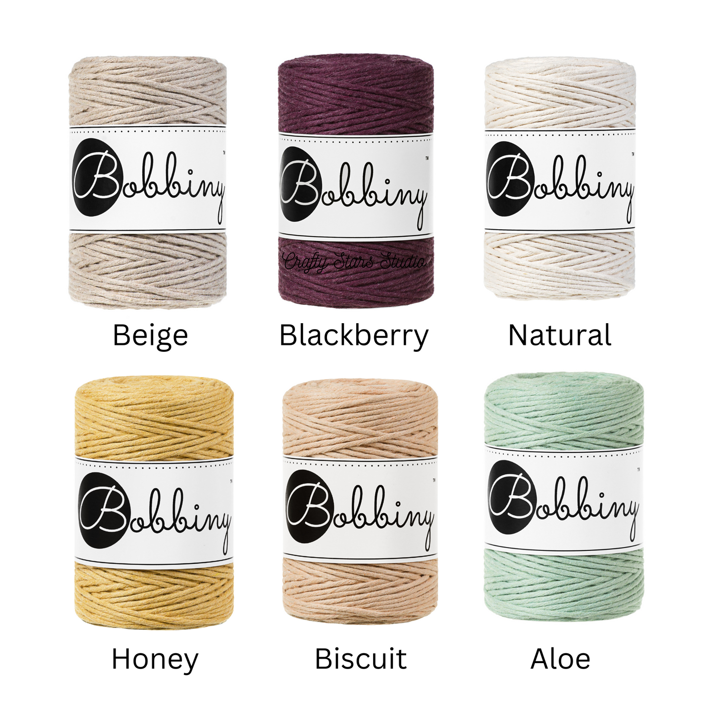 1.5mm Bobbiny Macrame Cord - 10m Bundles