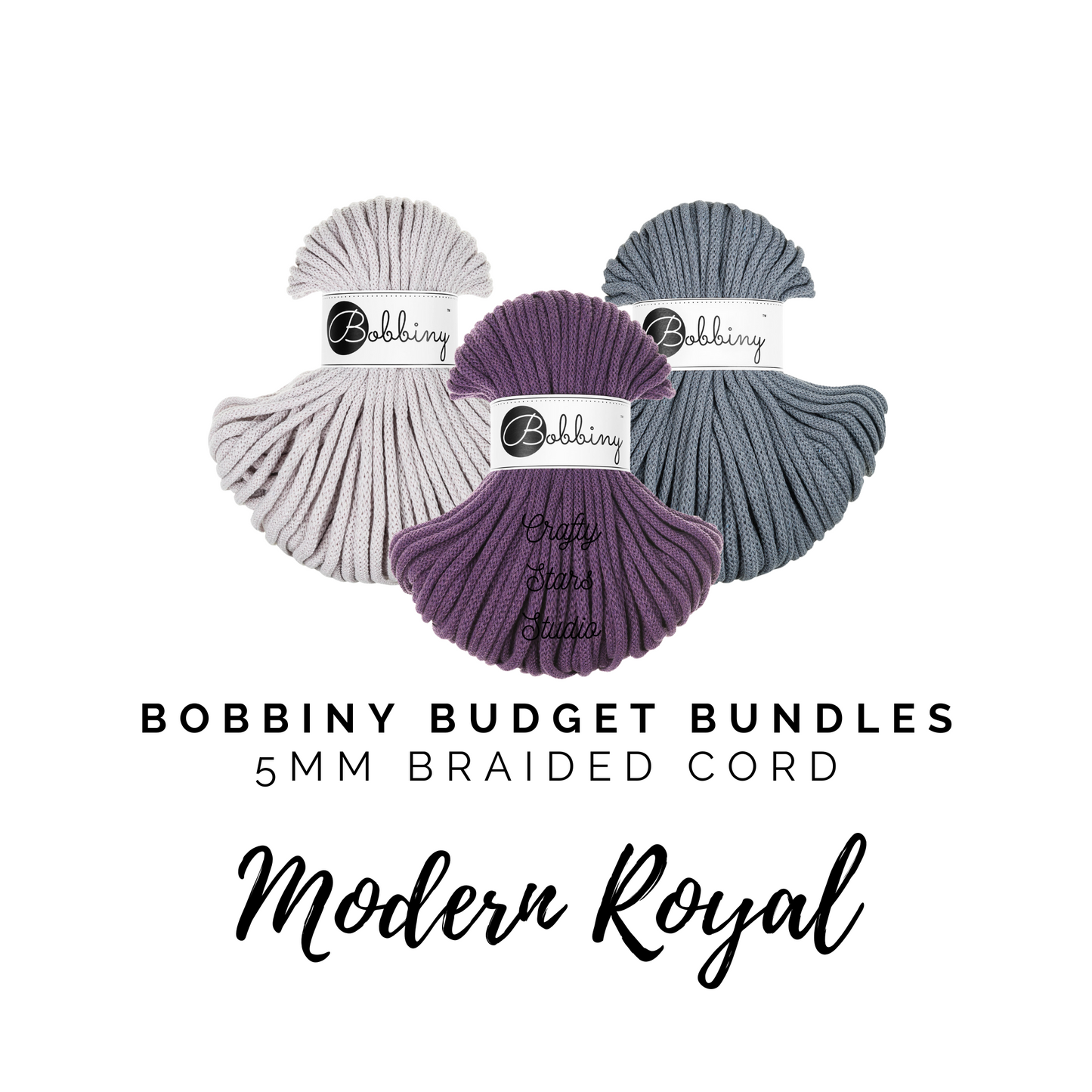 Bobbiny Budget Bundle | 5mm Braided | Modern Royal