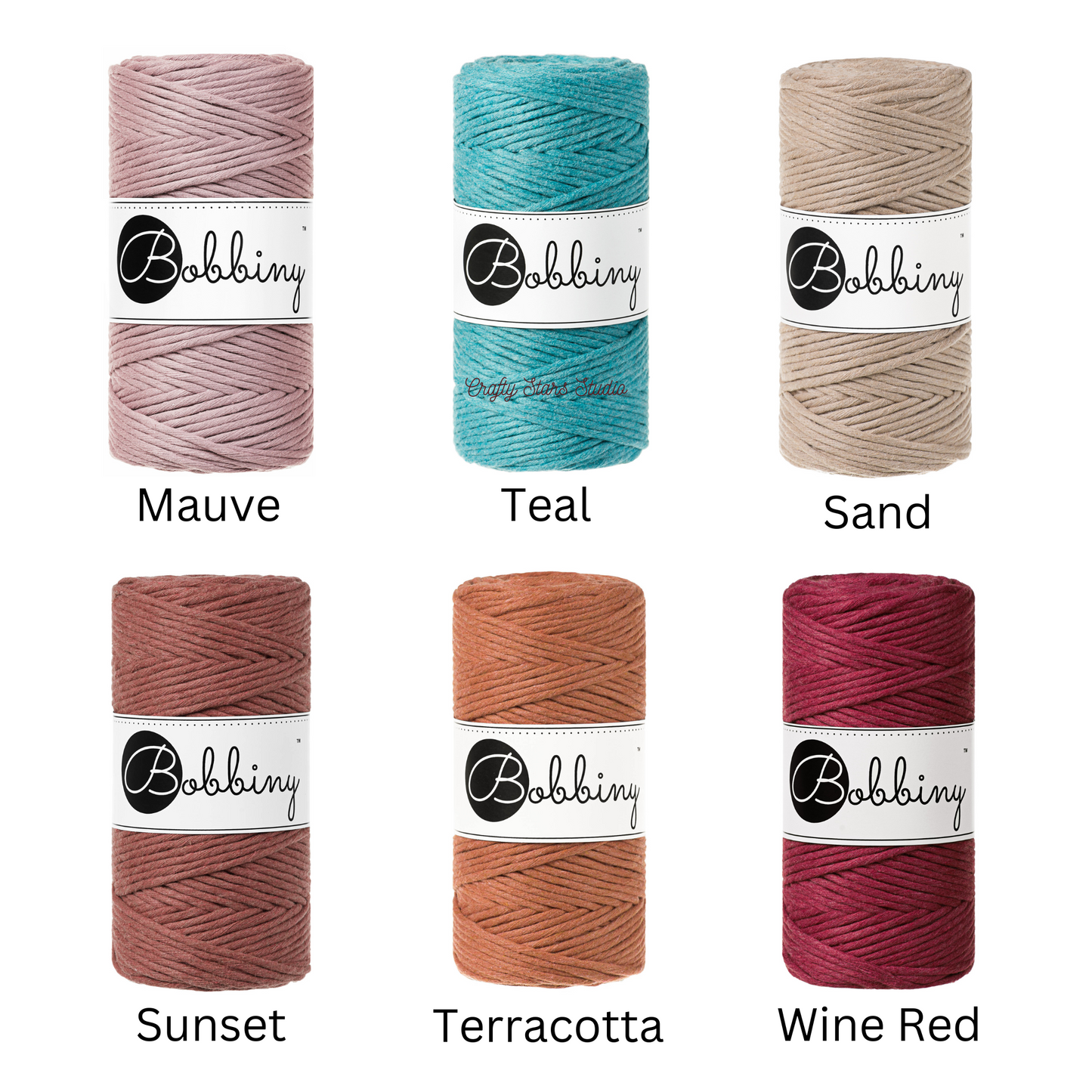 3mm Macrame Cord - 1m Sample Scrap Sale Bundles