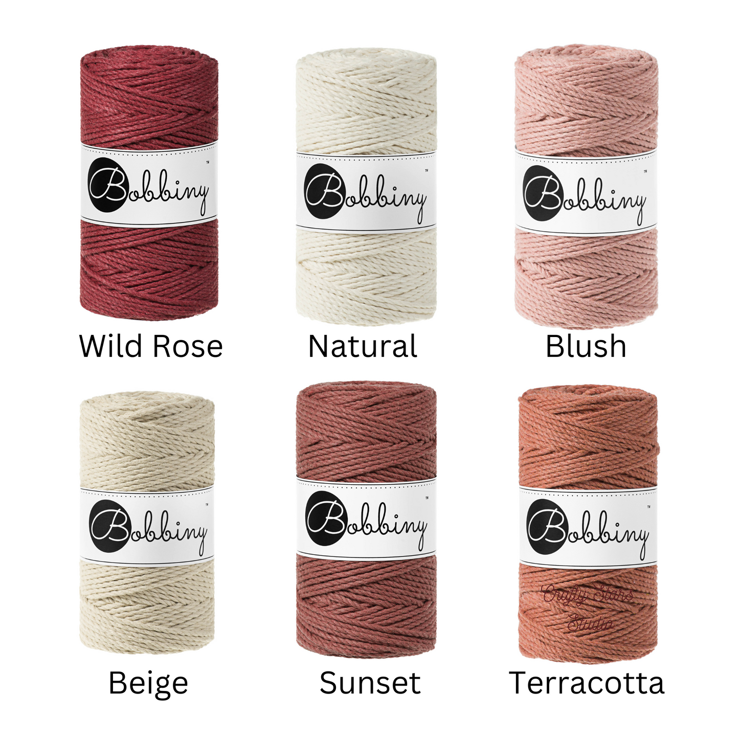 3mm 3ply Macrame Rope - 5m Bundles