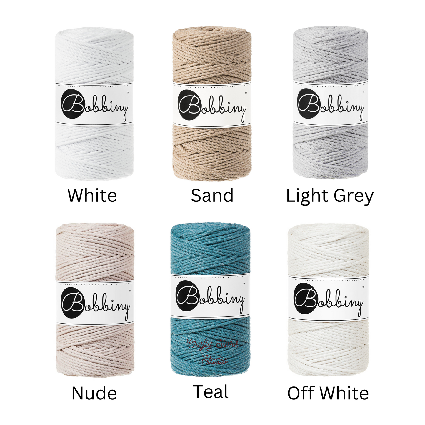 3mm 3ply Macrame Rope - 5m Bundles