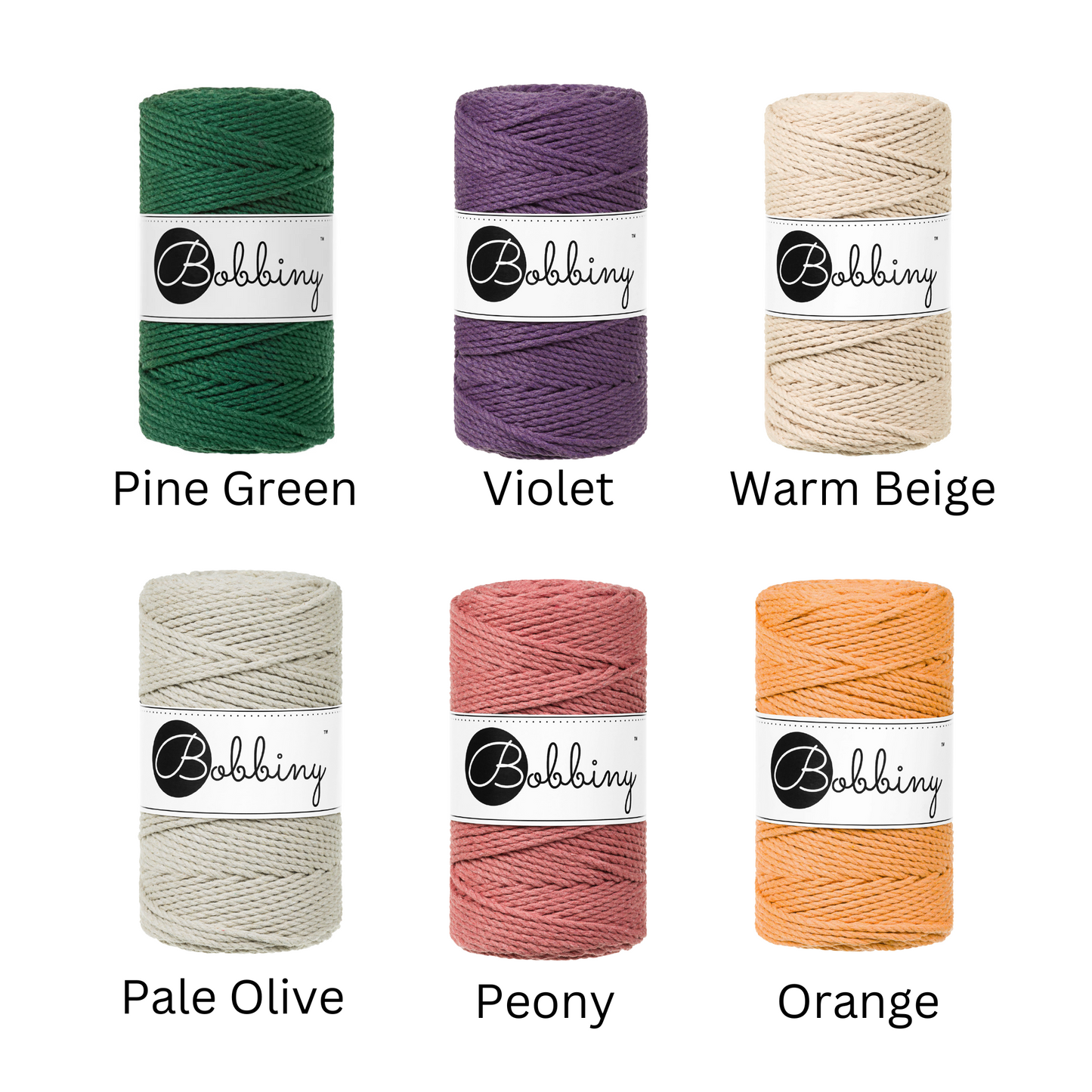3mm 3ply Macrame Rope - 5m Bundles