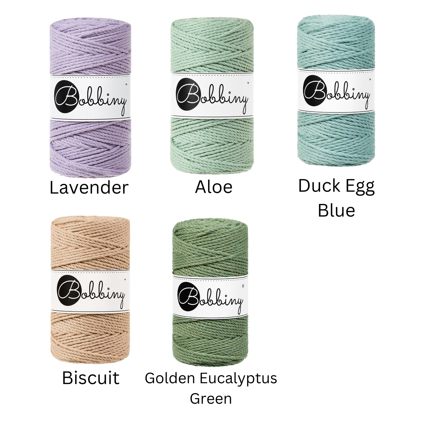 3mm 3ply Macrame Rope - 5m Bundles