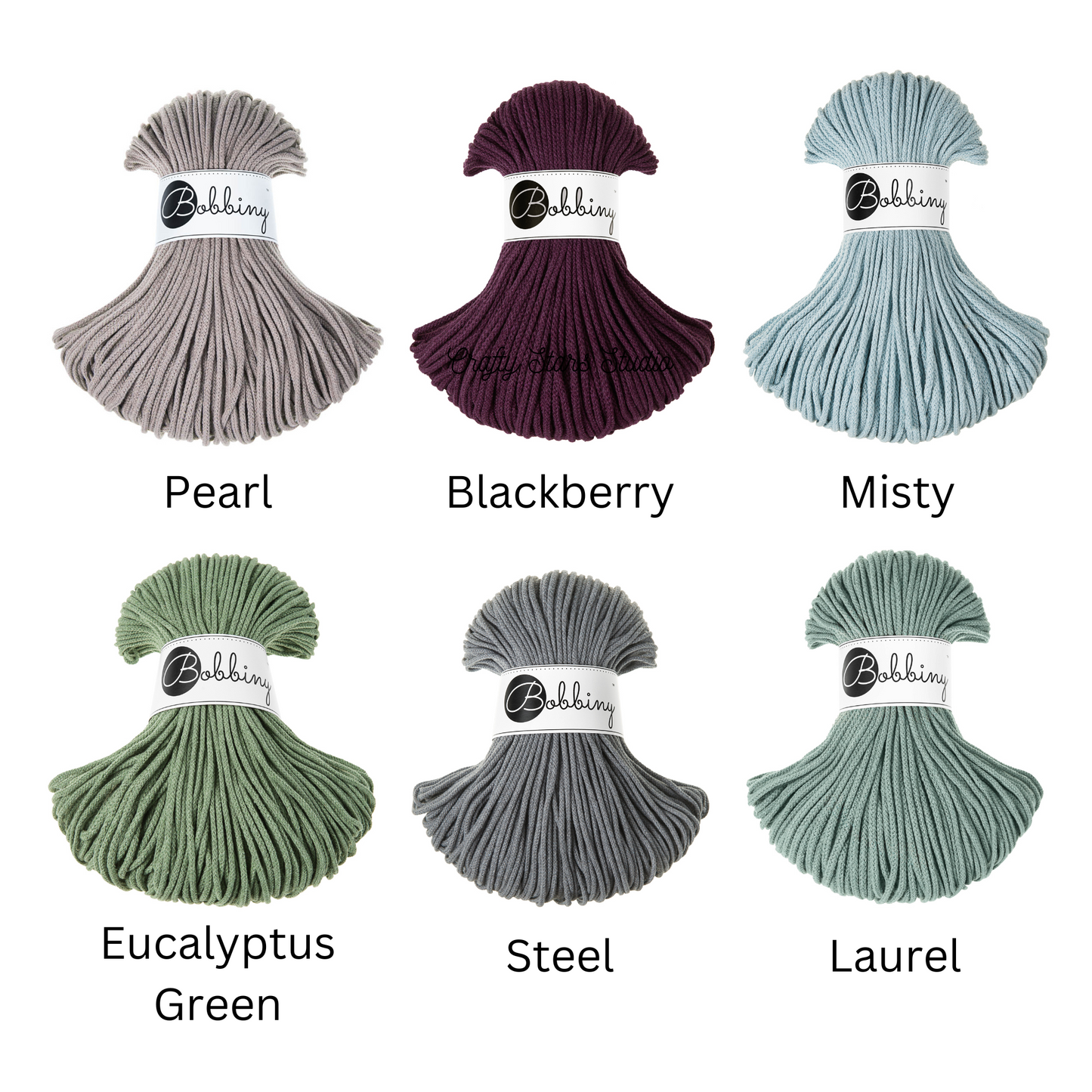3mm Bobbiny Braided Cord - 100m (full) Bundles