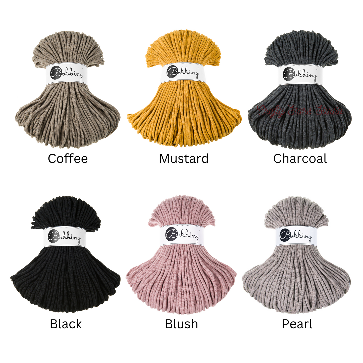 5mm Bobbiny Braided Cord - 10m Bundles