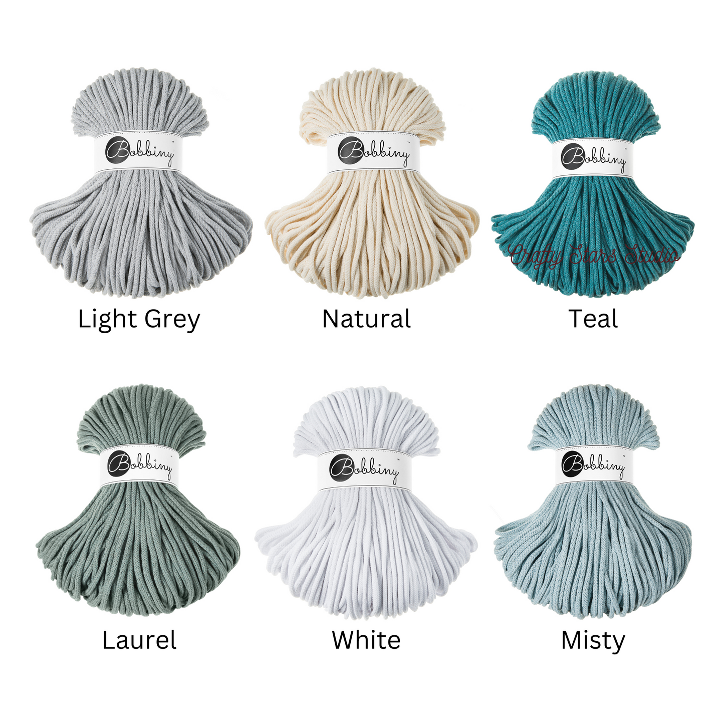 5mm Bobbiny Braided Cord - 10m Bundles