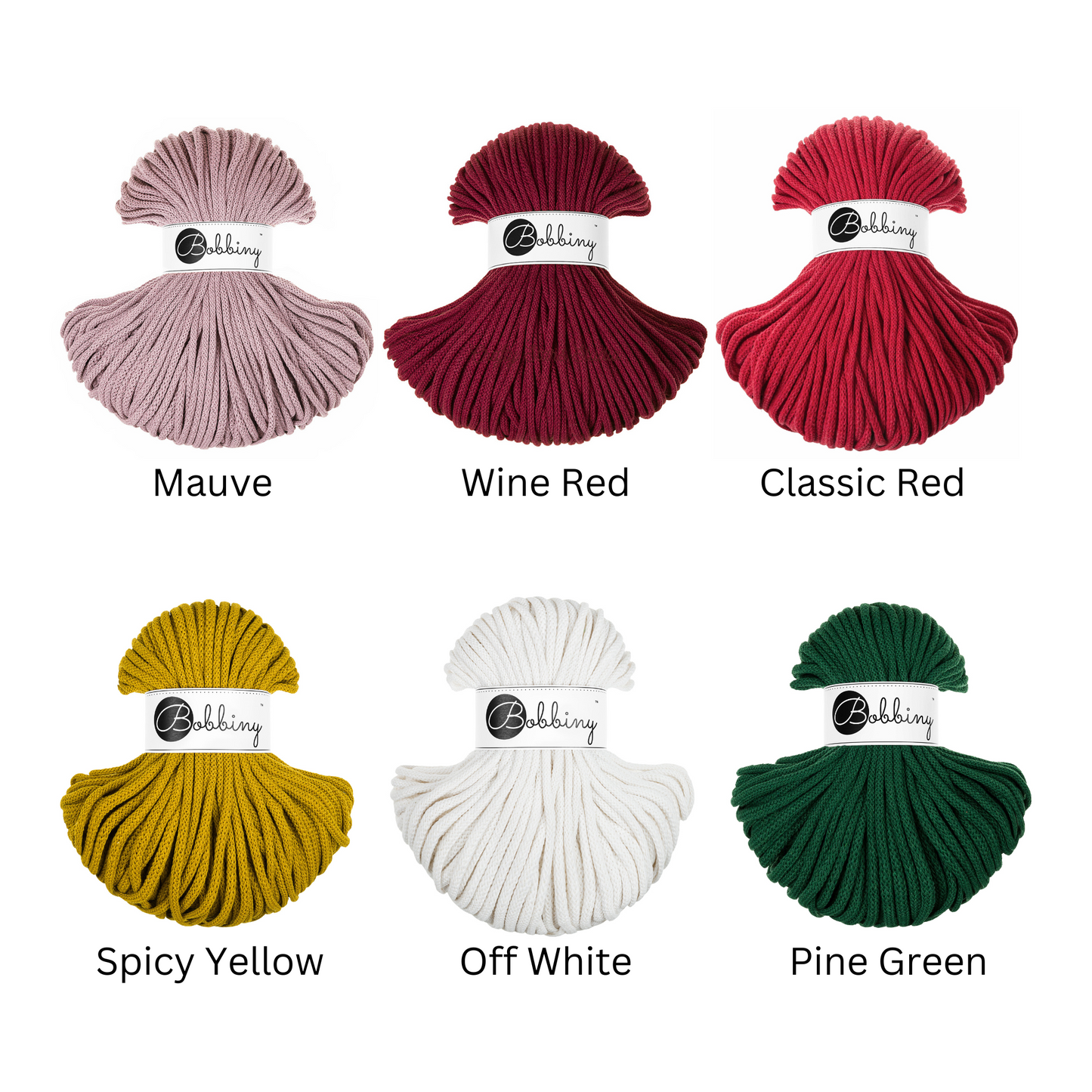 5mm Bobbiny Braided Cord - 10m Bundles