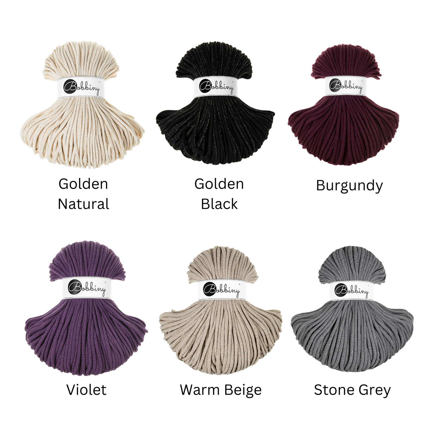 5mm Bobbiny Braided Cord - 10m Bundles
