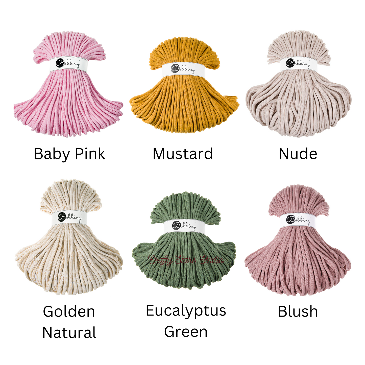 9mm Bobbiny Braided Cord - 25m Bundles
