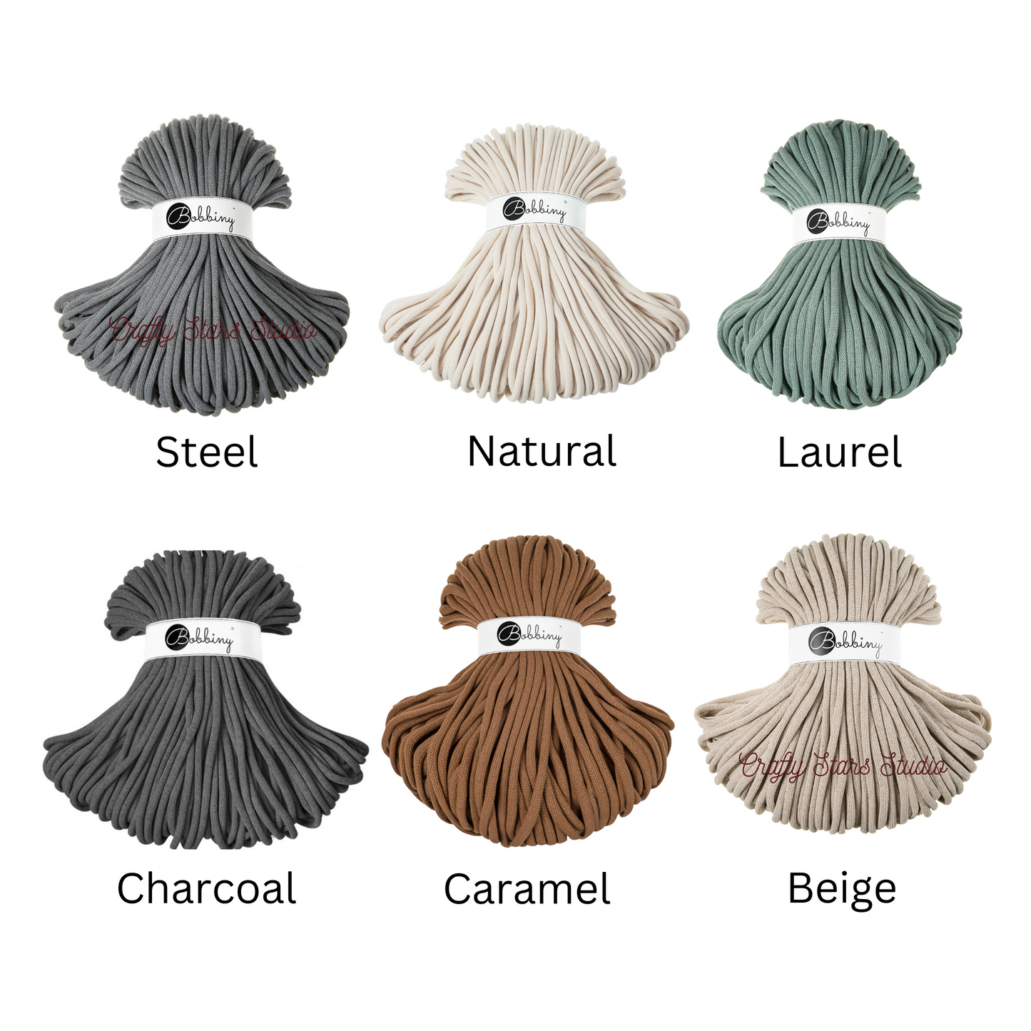 9mm Bobbiny Braided Cord - 25m Bundles