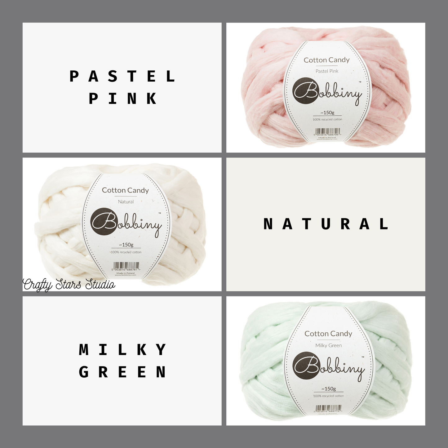 Bobbiny Cotton Candy Rolls