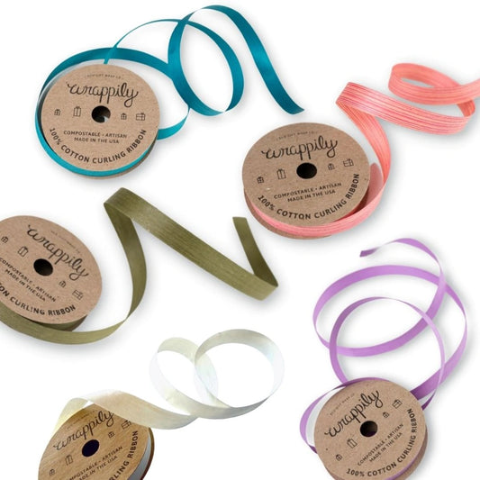 we sell a small variety of sustainable ribbon