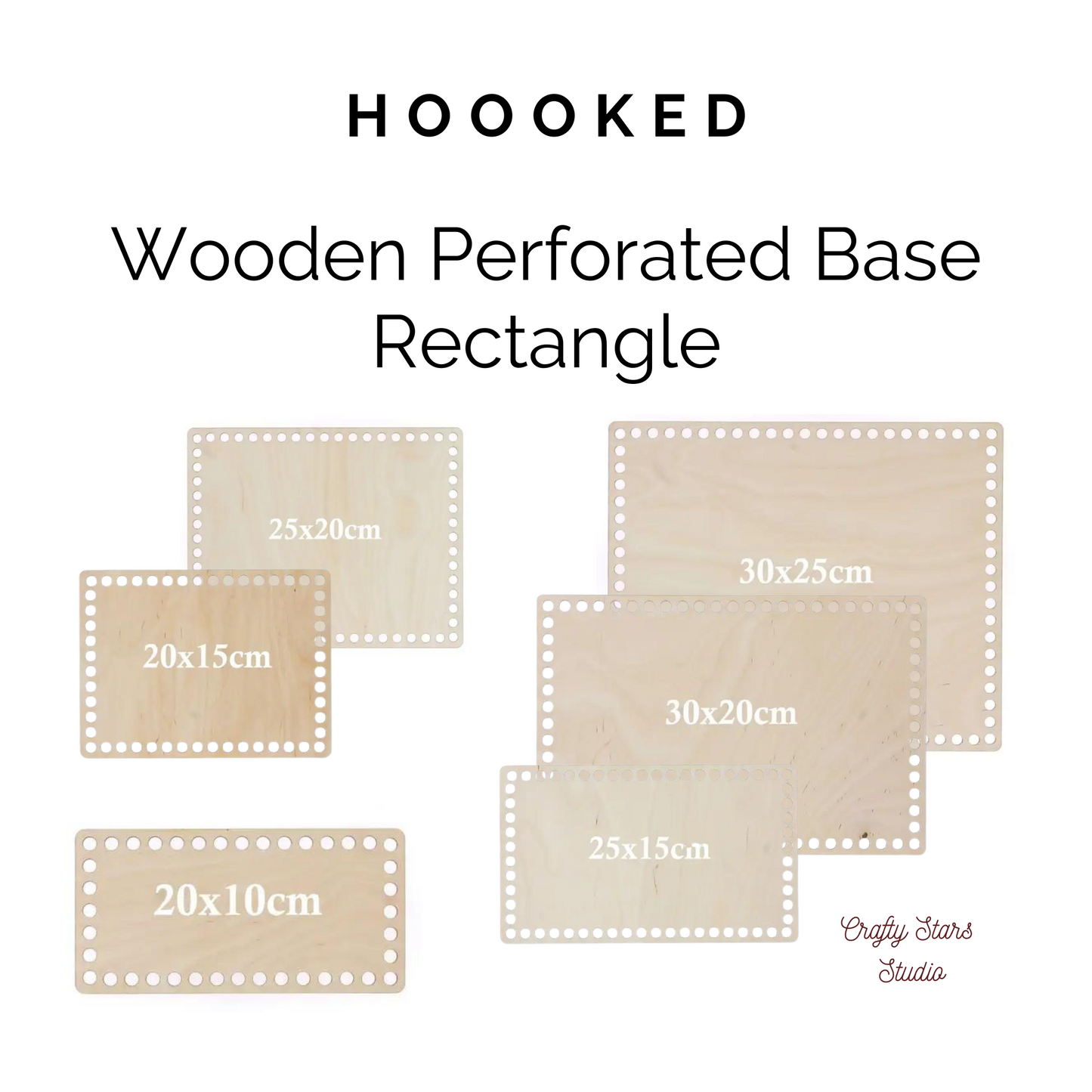 Wooden Perforated Bases [Round, Square, Oval, and Rectangle]