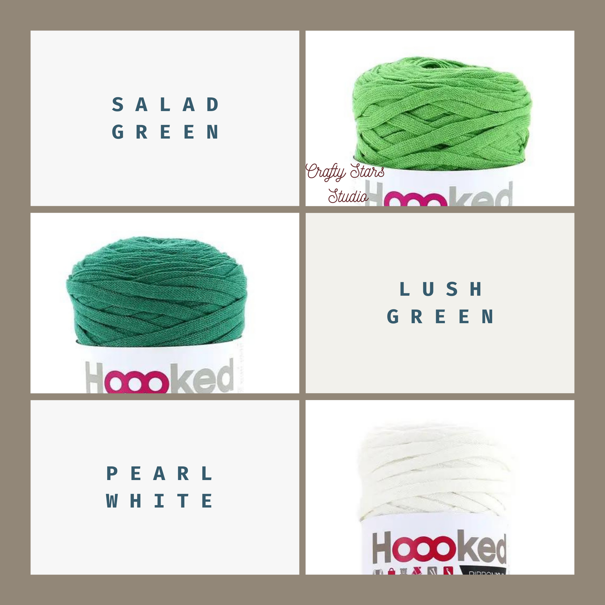 Hoooked Ribbon XL Yarn Salad Green