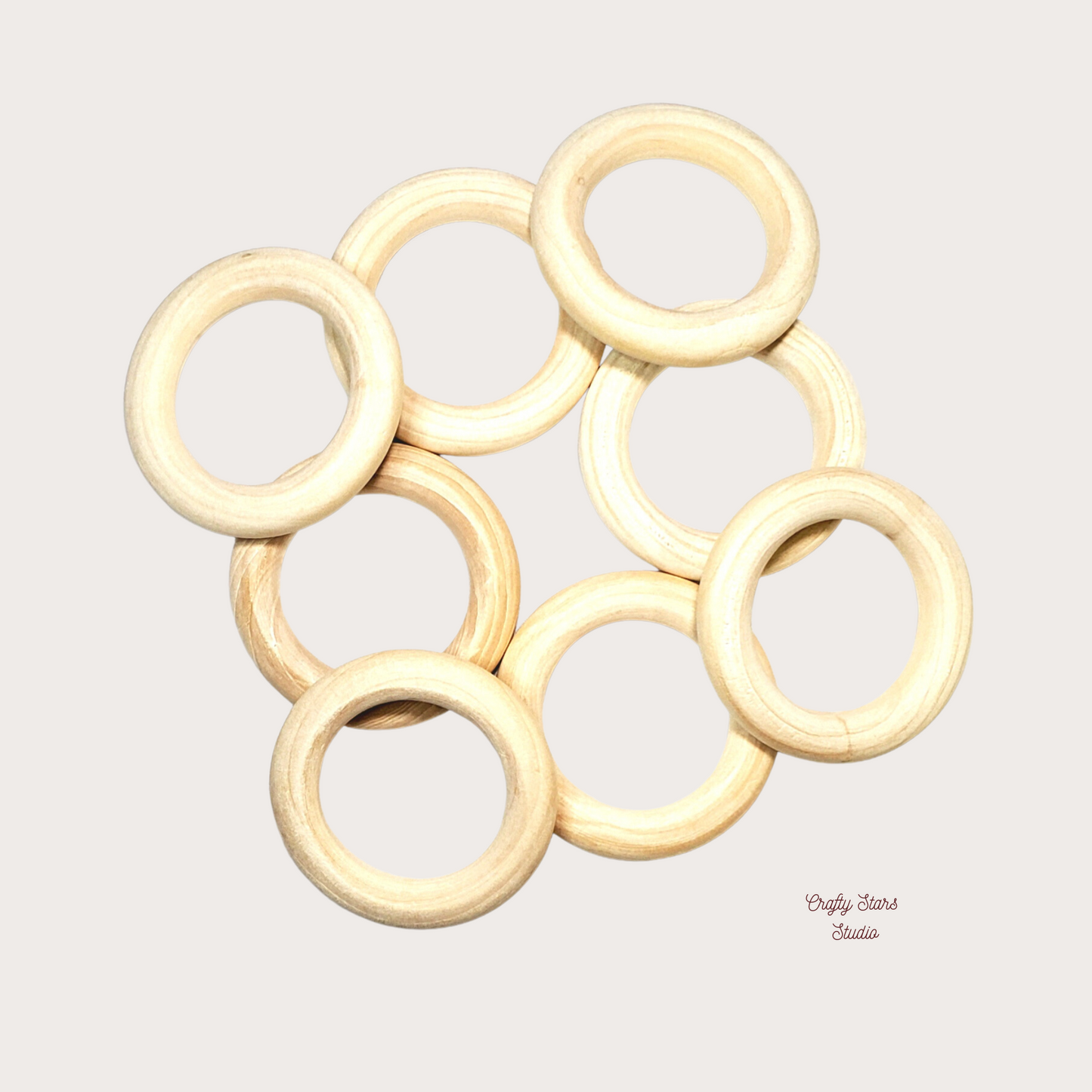 Wooden Rings (set of 10)