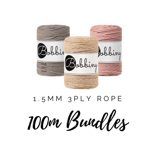1.5mm 3ply Macrame Rope - 100m Bundles