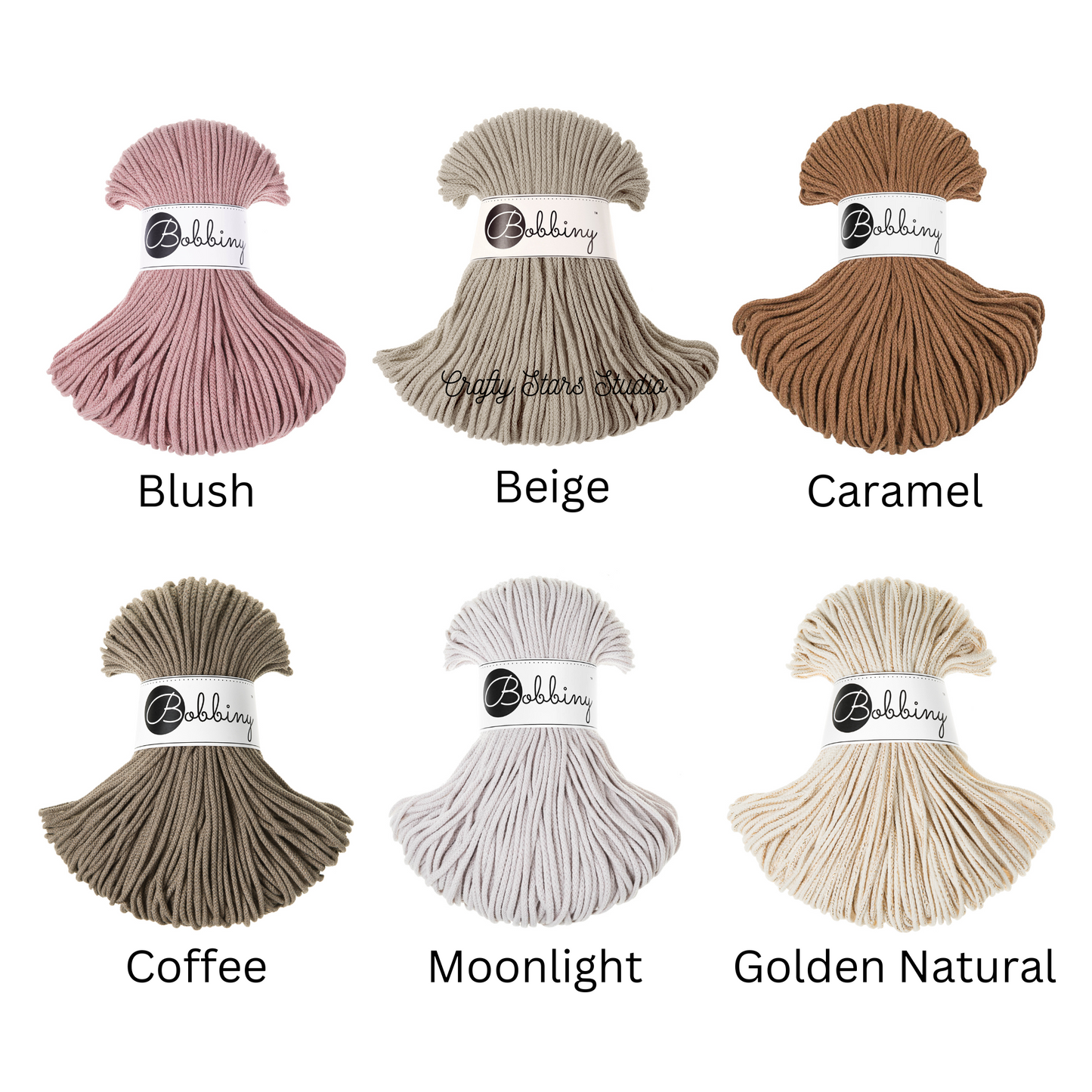 3mm Bobbiny Braided Cord - 100m (full) Bundles
