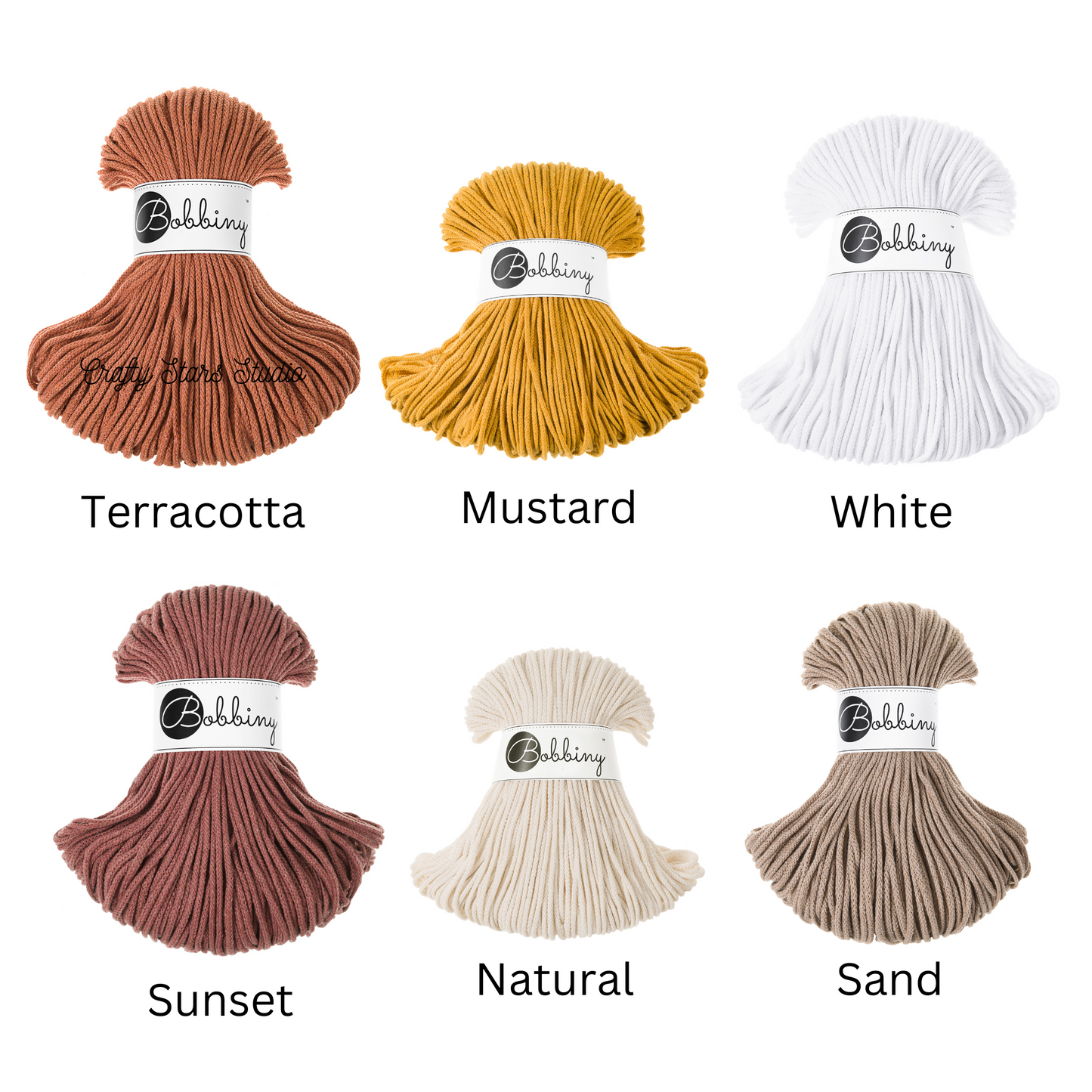 3mm Bobbiny Braided Cord - 100m (full) Bundles