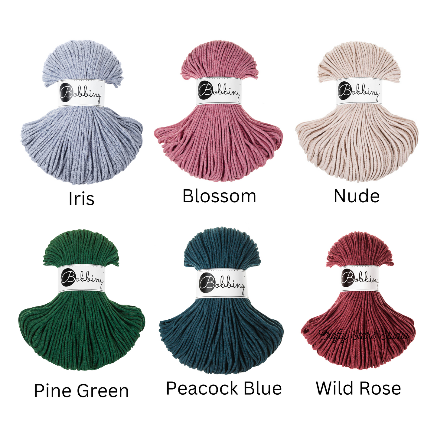 3mm Bobbiny Braided Cord - 100m (full) Bundles