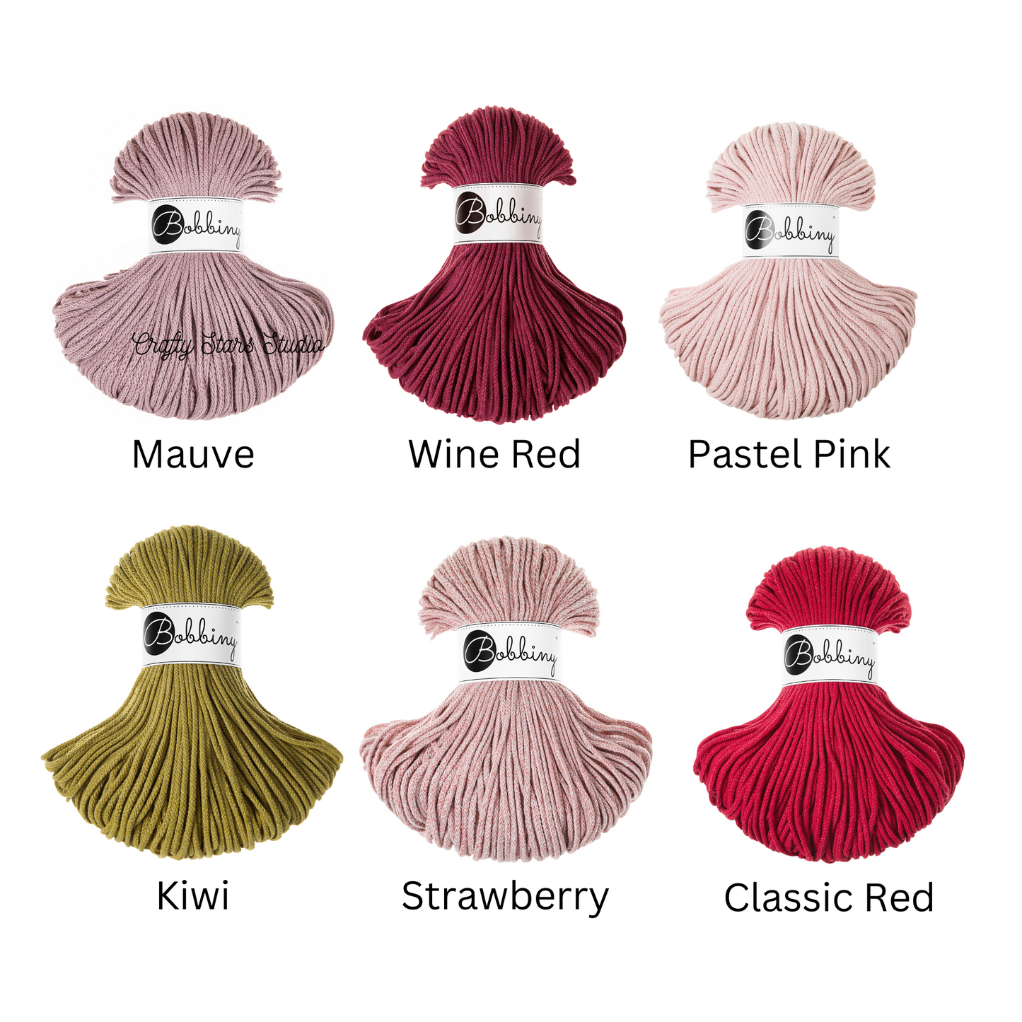3mm Bobbiny Braided Cord - 100m (full) Bundles