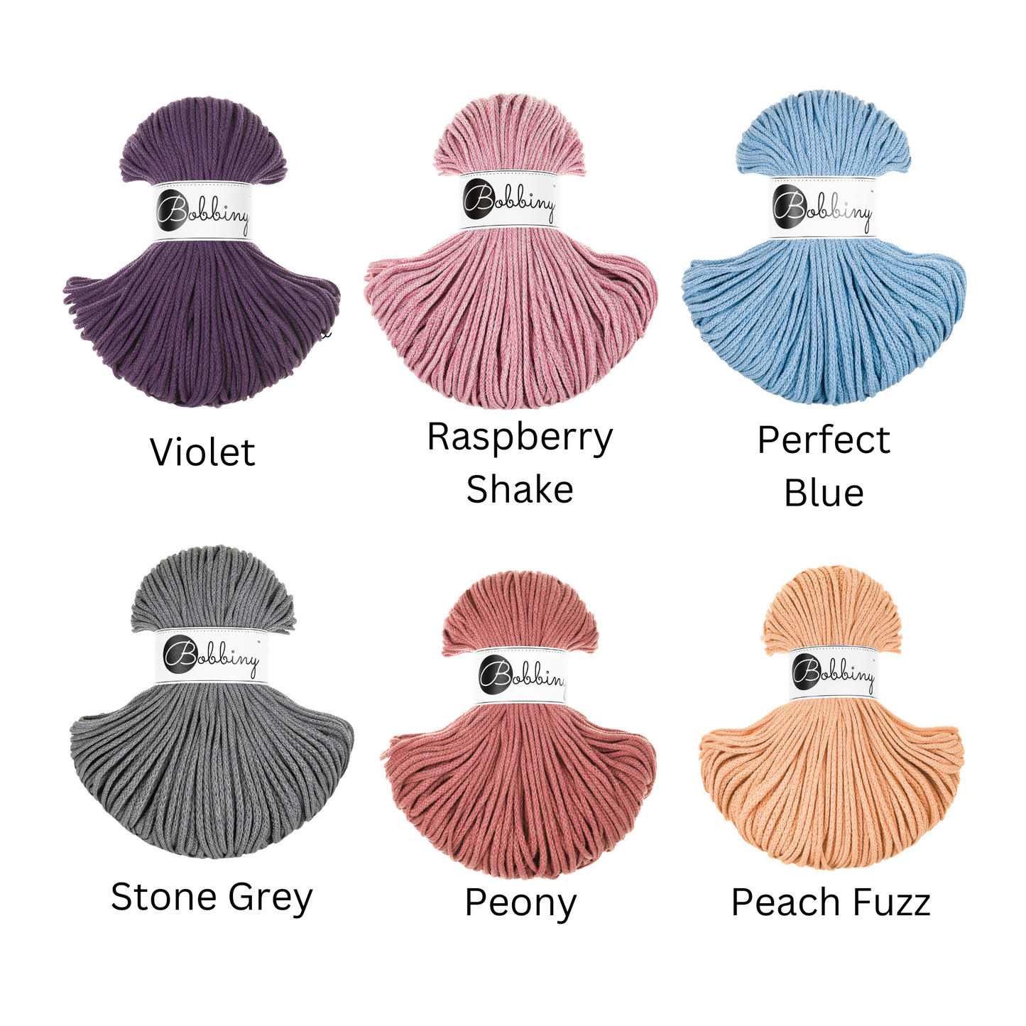 3mm Bobbiny Braided Cord - 100m (full) Bundles