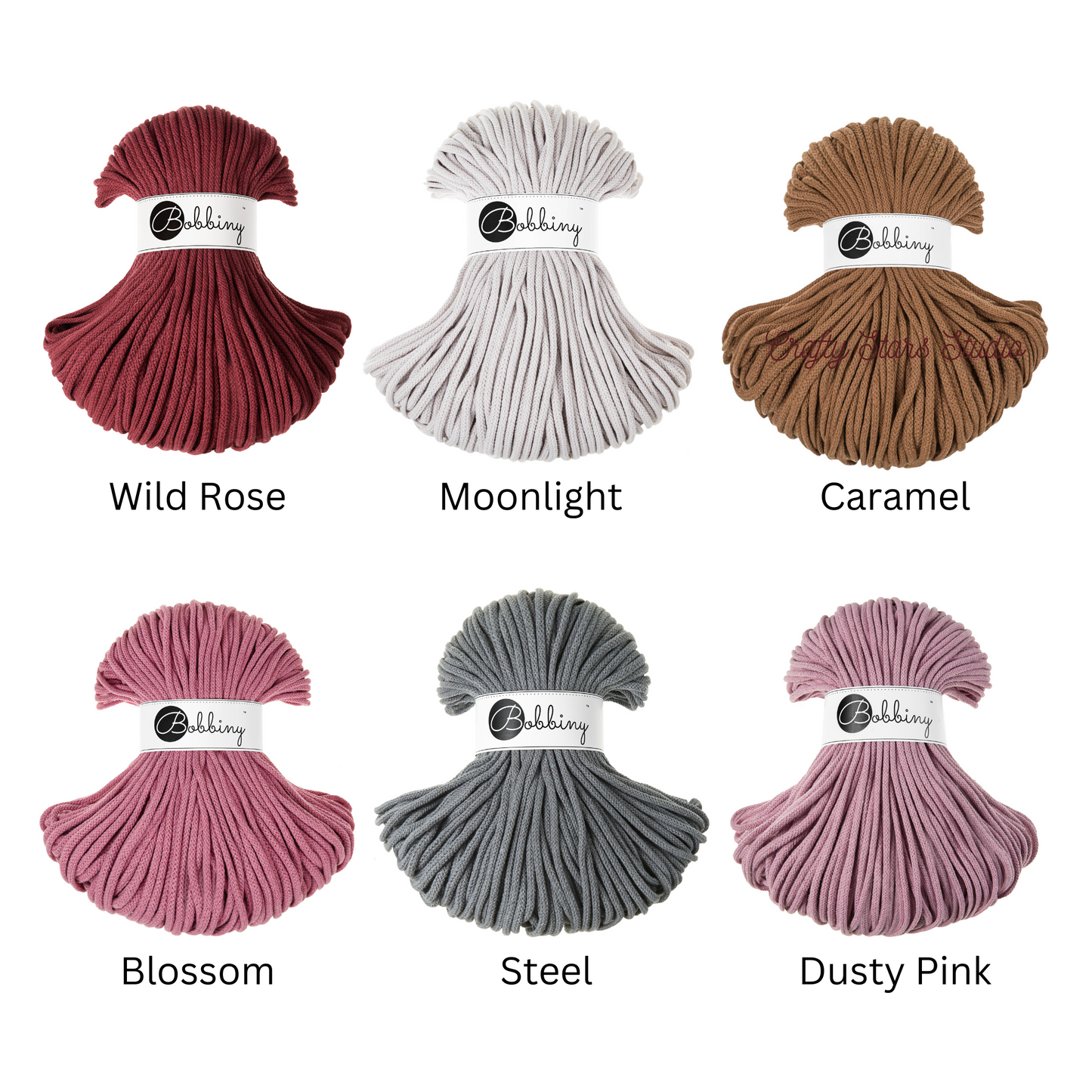 5mm Bobbiny Braided Cord - 10m Bundles