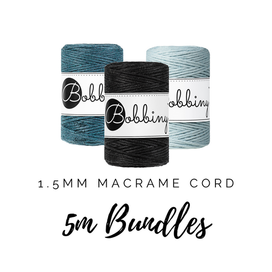 1.5mm Bobbiny Macrame Cord - 5m Bundles