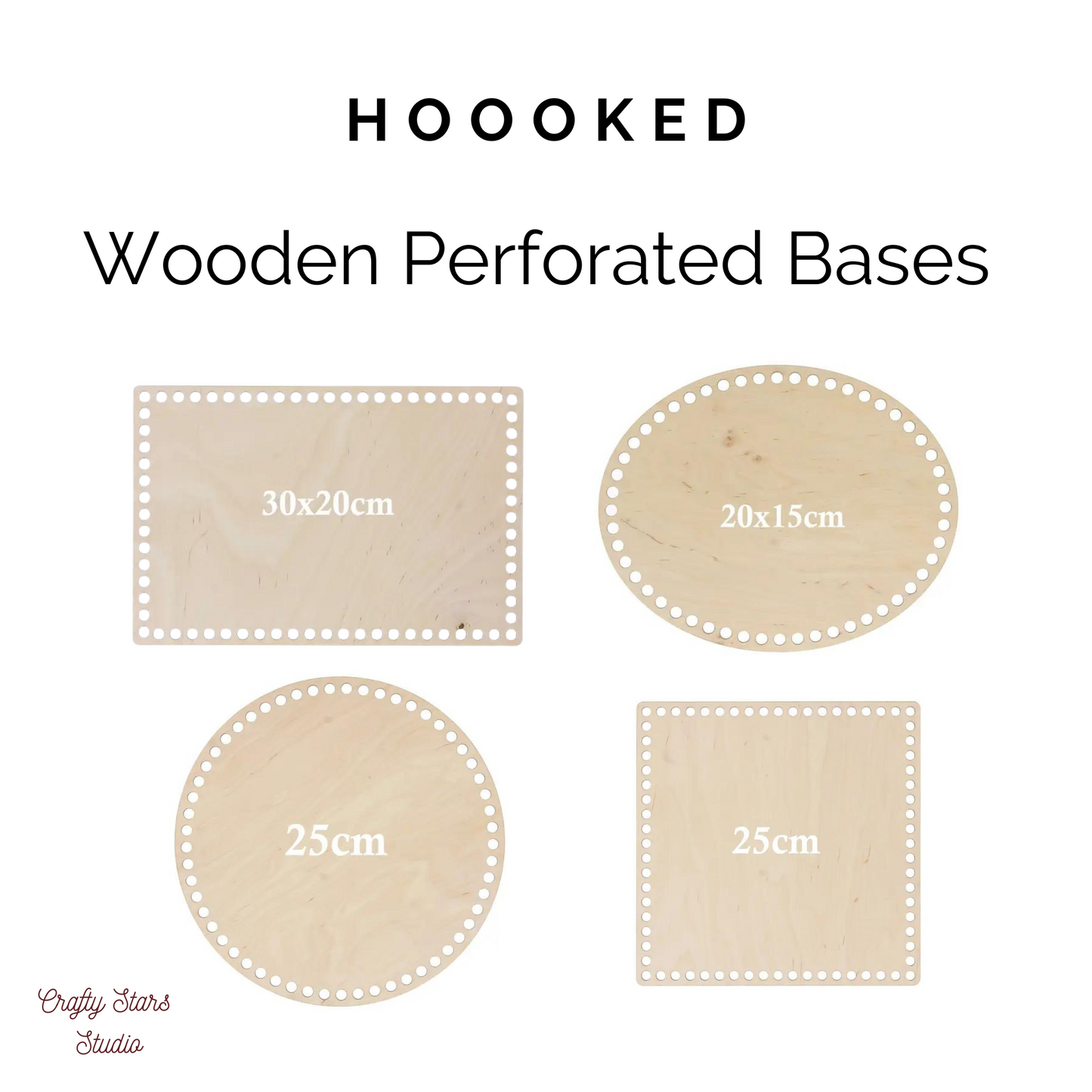 Wooden Perforated Bases [Round, Square, Oval, and Rectangle]