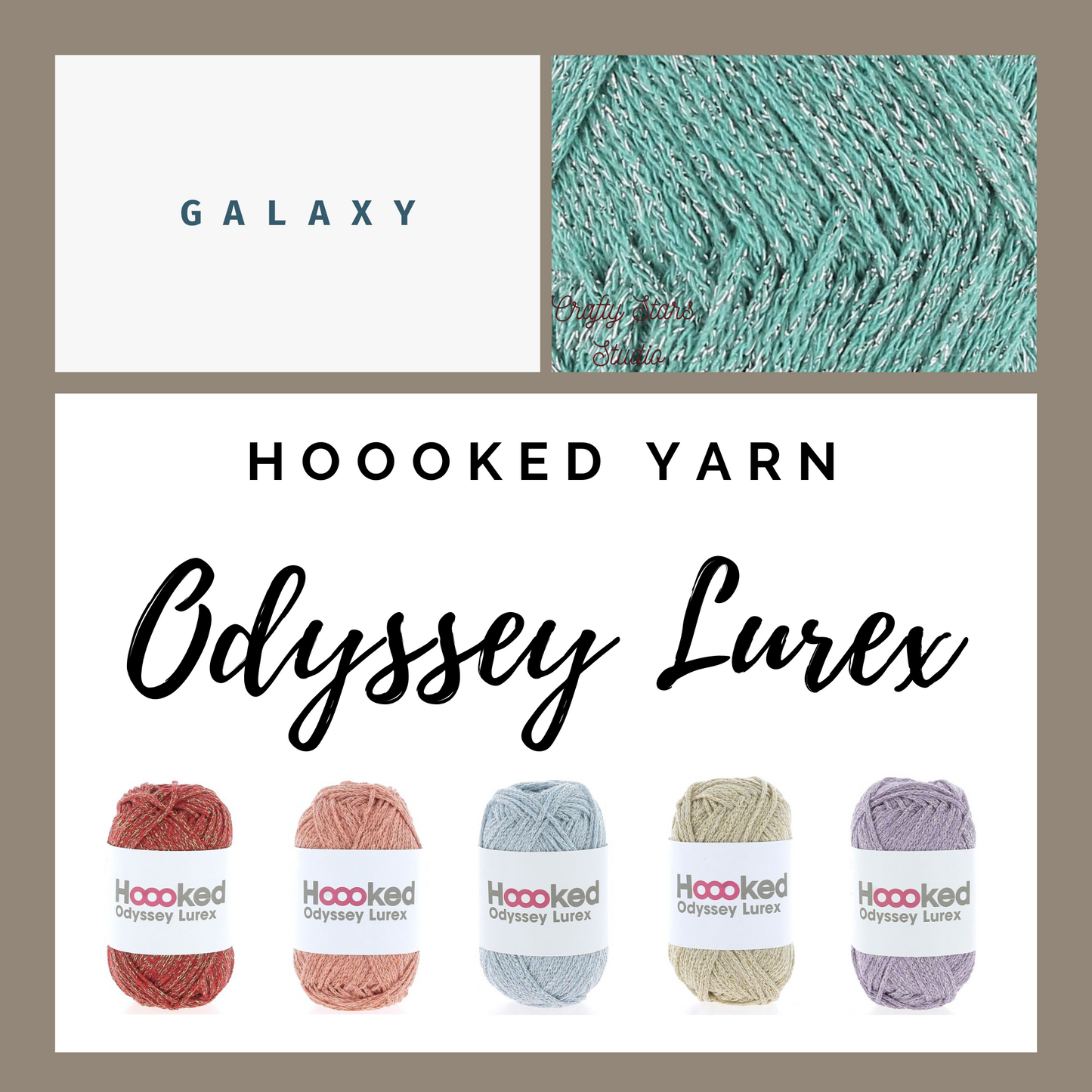 Hoooked Odyssey Lurex Yarn