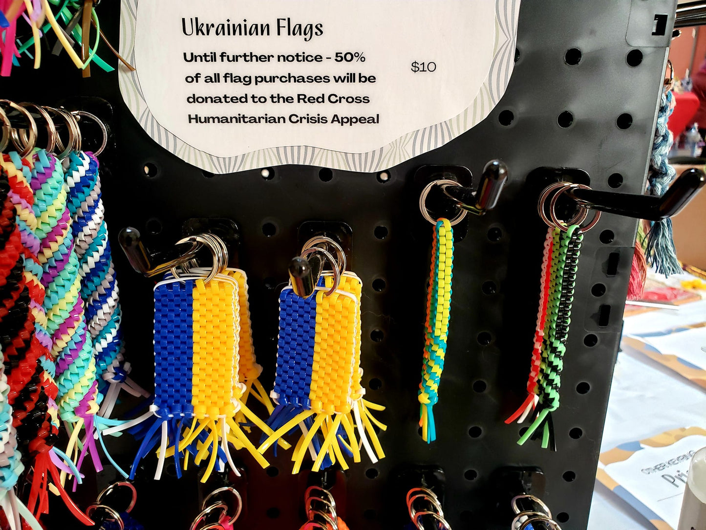 Ukraine Flag Keyring