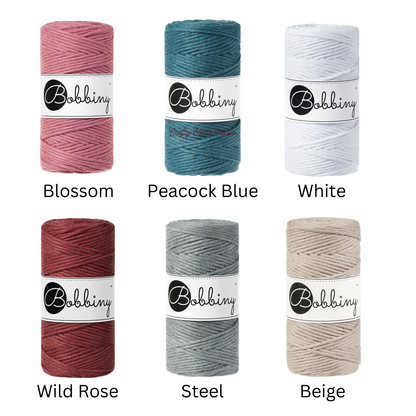 3mm Macrame Cord - 1m Sample Scrap Sale Bundles