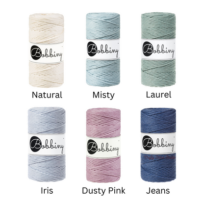 3mm Macrame Cord - 1m Sample Scrap Sale Bundles